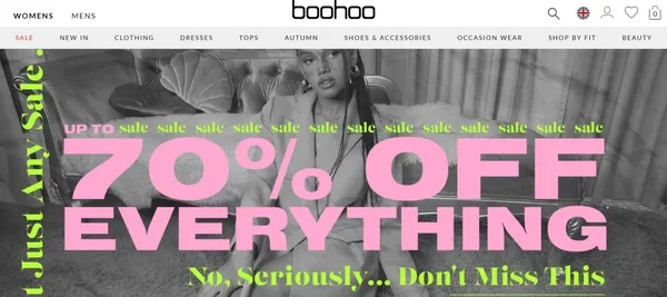 Boohoo 官網