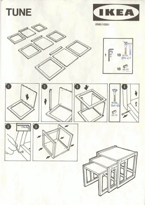 IKEA_椅子組裝圖