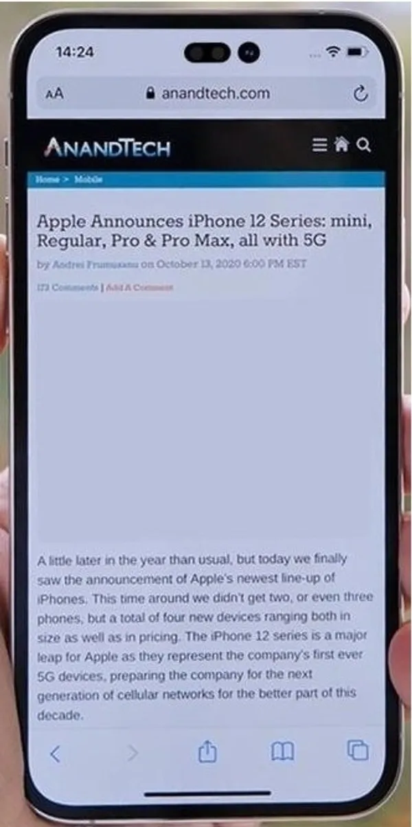 疑似iPhone 14工程機曝光：挖孔螢幕設計、保留前鏡頭+Face ID