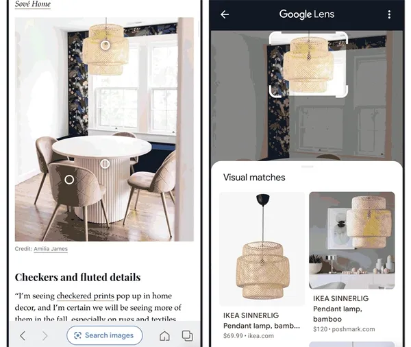Google Lens 圖像搜尋導購