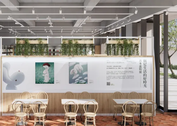 4. 「誠品生活時光」TEA ROOM開幕首檔與藝術家黃本蕊合作「與尼生活的好時光」特展，以溫暖又充