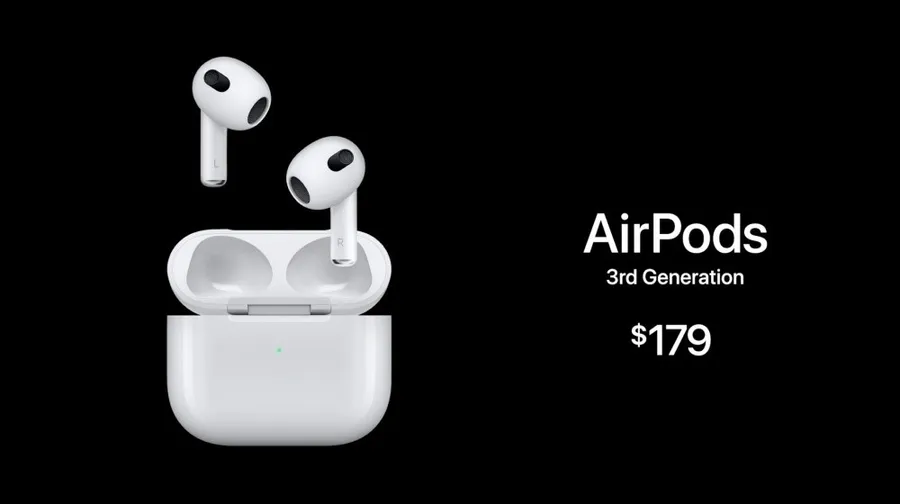 第三代AirPods揭曉！「短腳」設計、外型類似AirPods Pro、續航力達5小時