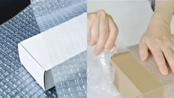 泡泡紙的革新！日本發明「方形氣泡紙」：可手撕、棋盤式格線便於尺寸測量