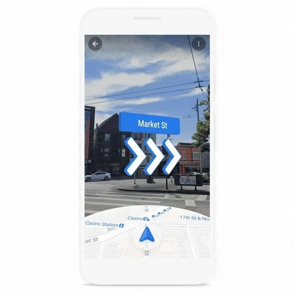 google maps live view