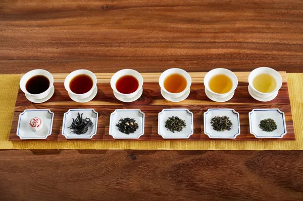 【虹夕諾雅 谷關 HOSHINOYA Guguan】 六種發酵茶特寫 Six kind of tea