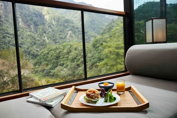 【虹夕諾雅 谷關 HOSHINOYA Guguan】山晨食光 風景氛圍 Inroom breakfa