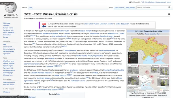 2021–2022 Russo-Ukrainian crisis