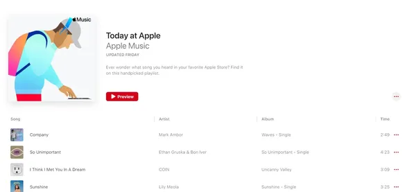 today at apple music