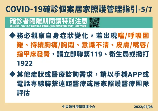染疫輕症居家照護