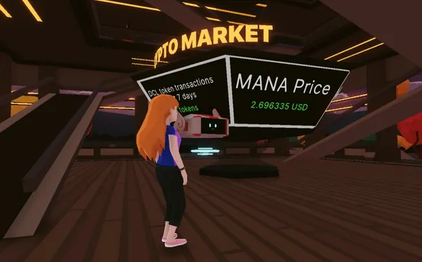 實時顯示MANA 匯率的顯示螢幕