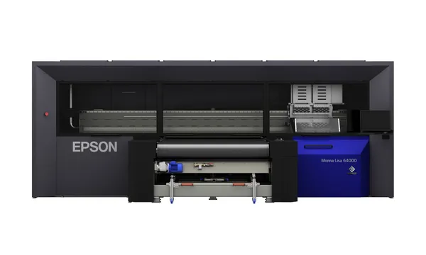 Epson ML-64000數位印花直噴機，搭載64枚PrecisionCore噴頭，列印速度達每小