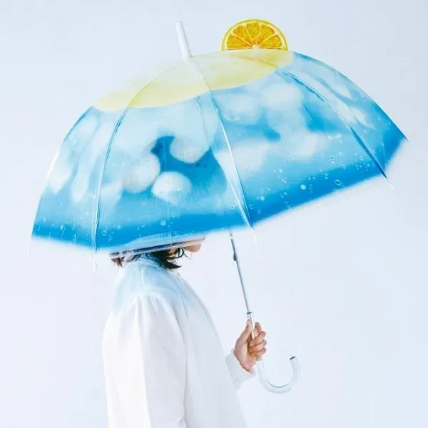 奶油蘇打汽水透明傘