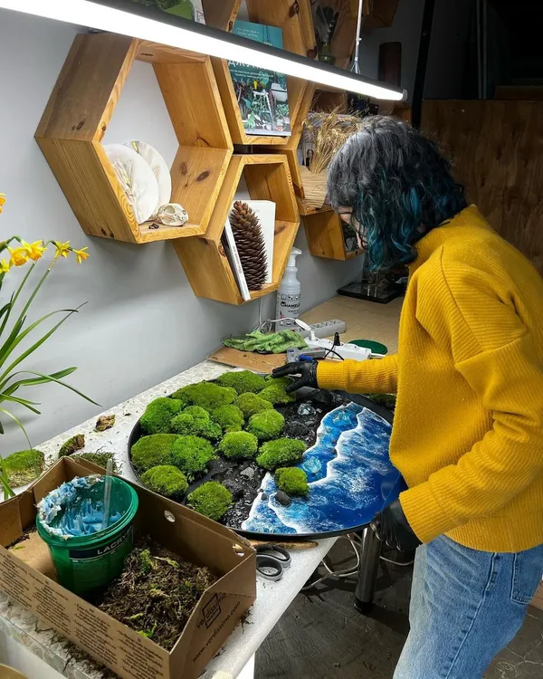 烏克蘭藝術家 手作自然系掛鏡