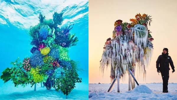 你有在海底看過花嗎？日本「東信、花樹研究所」繼高空和雪地後最新力作，挑戰花藝創作的極限