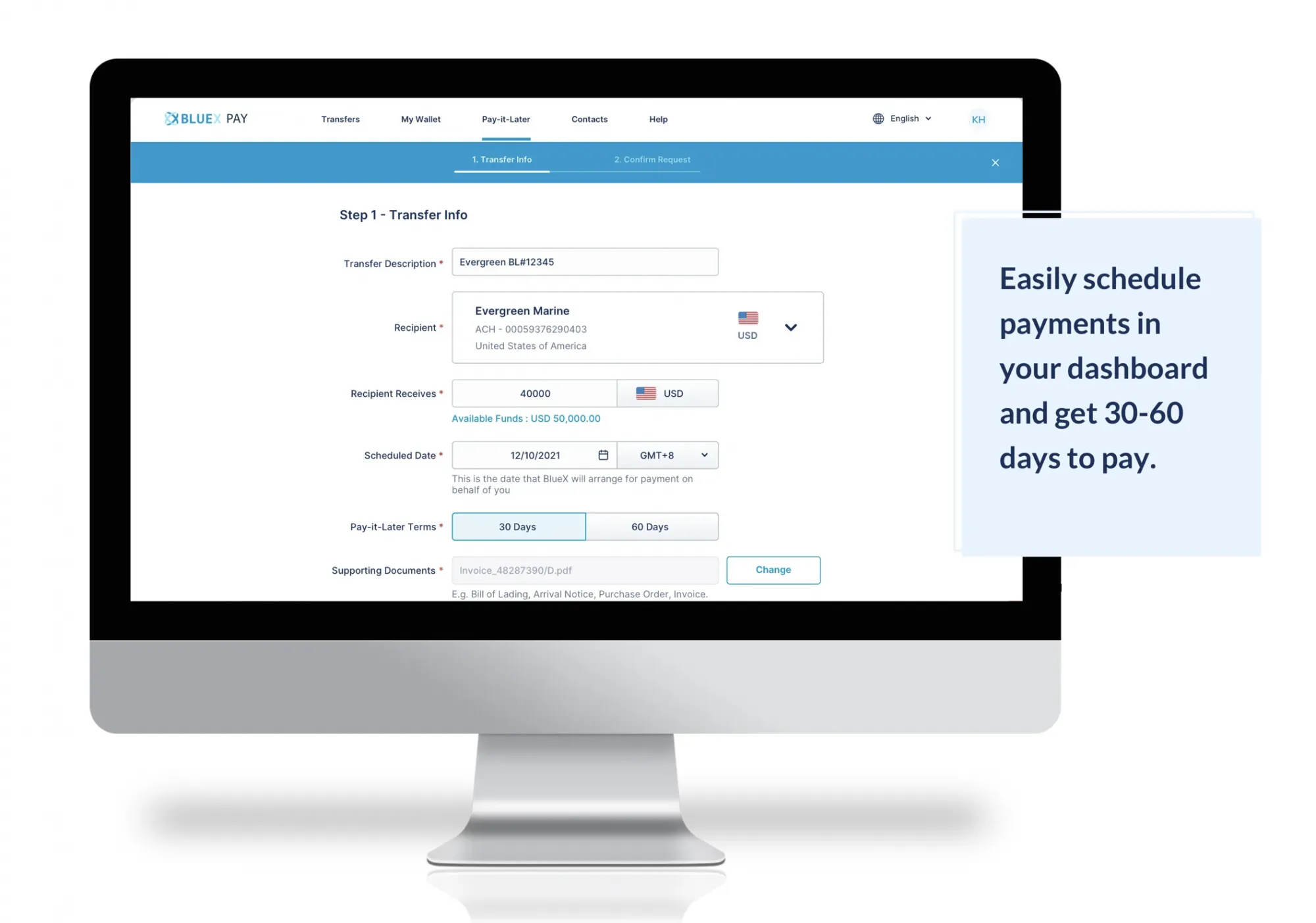 BlueX Trade - pay-it-later