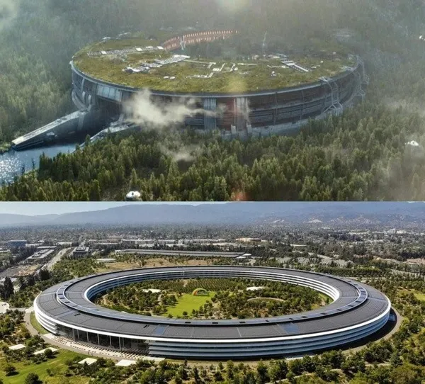 反派老巢和蘋果新總部ApplePark神似