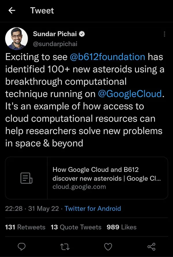 桑德爾．皮蔡（Sundar Pichai） Google執行長