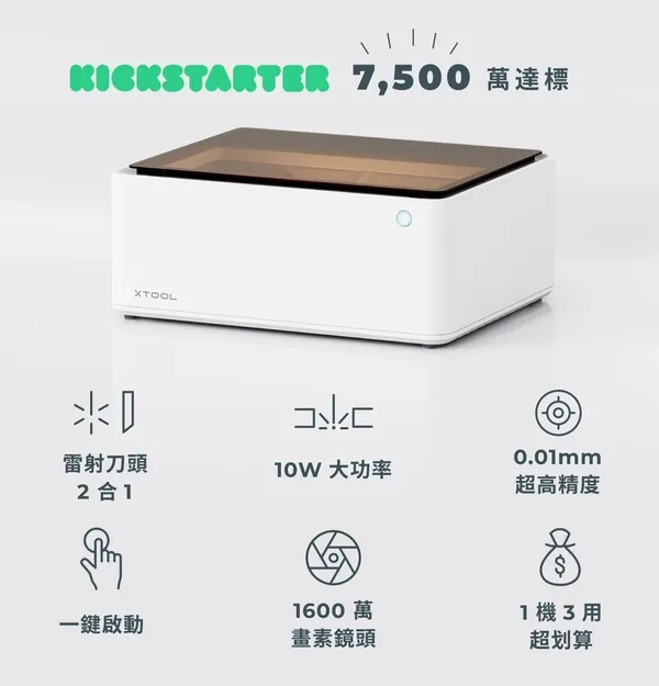 xTool M1 三合ㄧ雷雕機