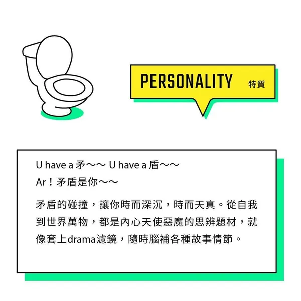 良艮創意「失敗人格図鑑」心理測驗
