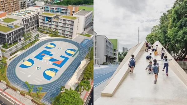 司令台變遊樂場？十彥建築改造「板橋新埔國小」：去威權化、鮮明色彩運用，奪國家卓越建設獎