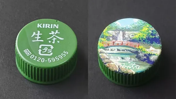瓶蓋上的藝術！日本插畫家 Mito Nishikura 濃縮世界風景到瓶蓋上，細膩繪出大海、夕陽和星空
