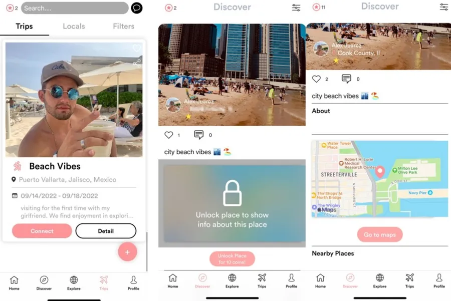 旅遊界的「Tinder＋IG」，交友新創OfftheGrid讓用戶找景點還能交友