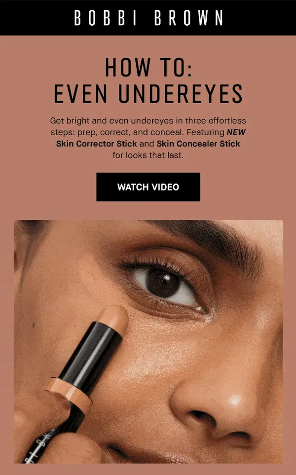 Bobbi-Brown-newsletter-with-video-content