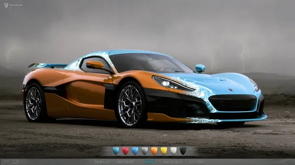透過 Omniverse Cloud 進行設計的 RIMAC Nevera 車款先進即時的 3D 汽