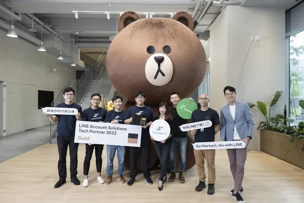 漸強實驗室發展 LINE 行銷科技工具，榮獲 2022 LINE 官方認證台灣唯一金級技術合作夥伴。