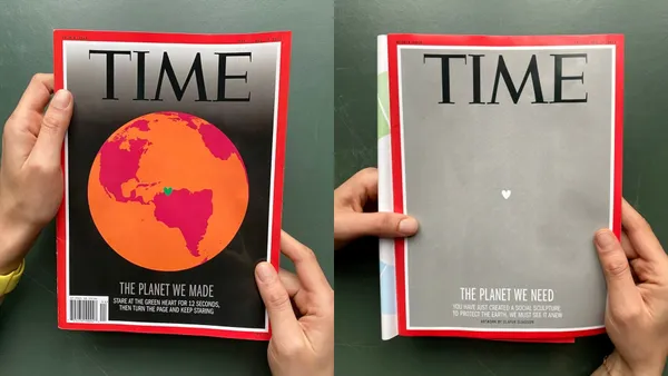 盯著愛心 12 秒有驚喜！《TIME》新封面，冰島藝術家透過「視覺暫留」還原健康的地球