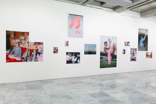 「居家娛樂―楊登棋（登曼波）個展」展場一景，2022。圖像由藝術家及臺北市立美術館提供。View o