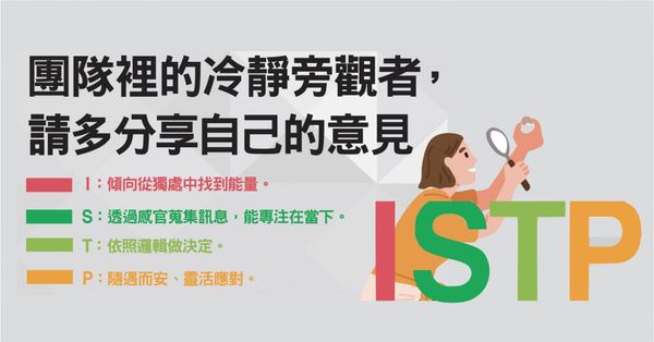  MBTI：ISTP 型「鑑賞家」是什麼？少說多做，要學習適時回應