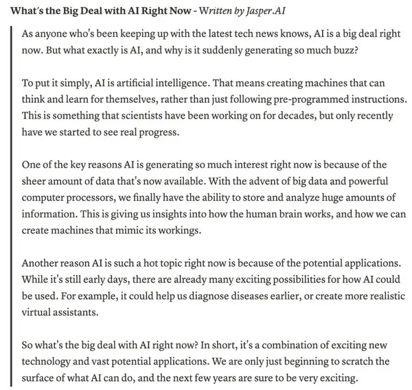 這篇文章，「What's The Big Deal with AI Right Now」，由Jasp