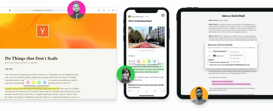 Glasp快速幫文章、影片「劃」重點，隨手匯入Notion、 Evernote！