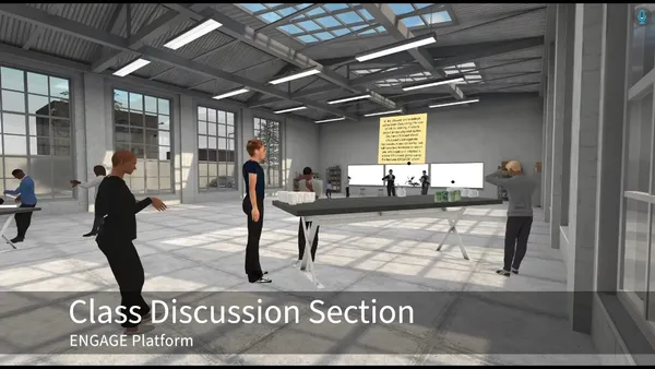 美國史丹佛大學「虛擬人（Virtual People）」課程畫面。