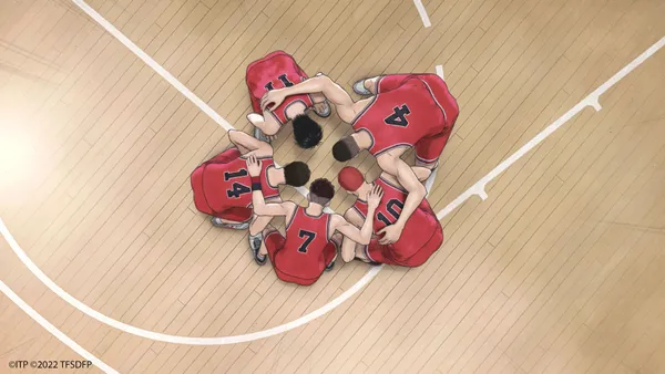 《灌籃高手The First Slam Dunk》五位主角宮城良田、櫻木花道、赤木剛憲、流川楓、三井壽