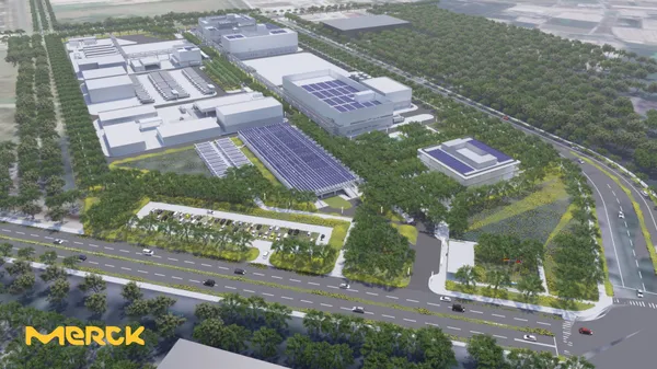 默克南科二期廠區空拍圖