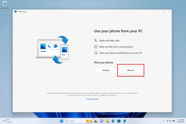 Final step in the guided installation is to give t