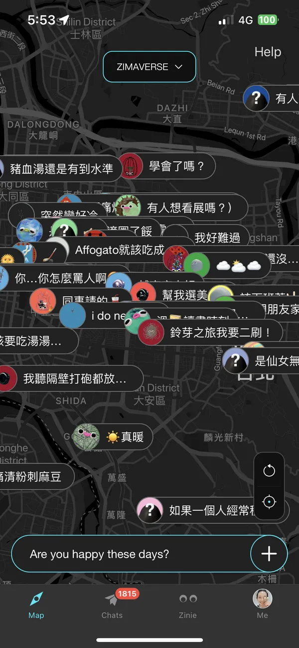 ZIMA常態地圖