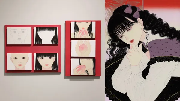 細川成美在台首展！《內緒の話》結合 80 年代漫畫風格、日系油彩與哥德式元素，呈現女性之美