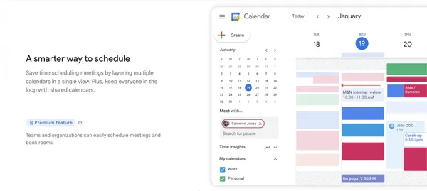 google calendar