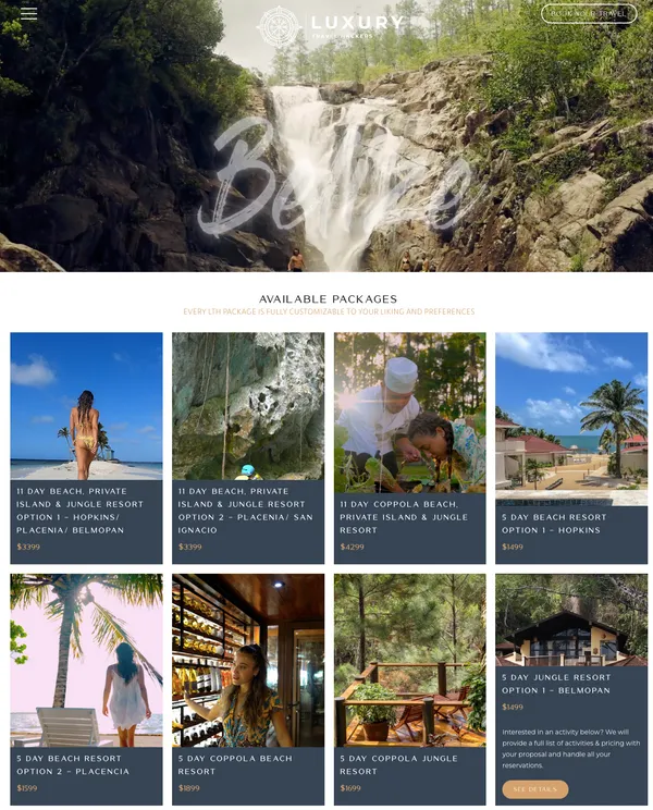 Luxury Travel Hackers與網紅Lina Lindholm合作貝里斯島嶼的獨家行程