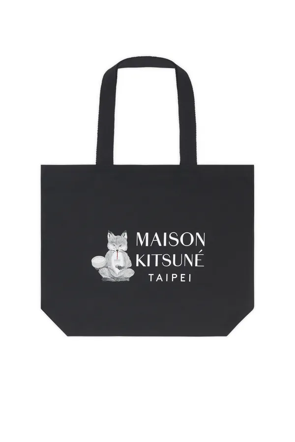 Maison Kitsuné開幕台北限定托特包 黑 $2,500 (1).jpg