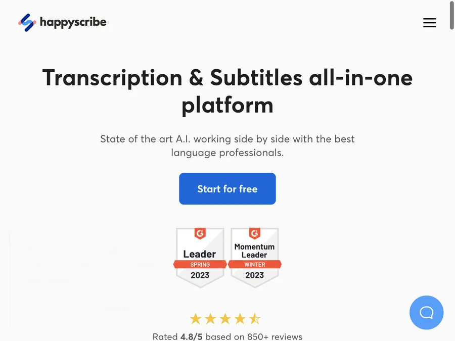 Happy Scribe：自動轉錄及字幕製作，AI 幫你精準完成任務｜全方位AI工具介紹－未來商務