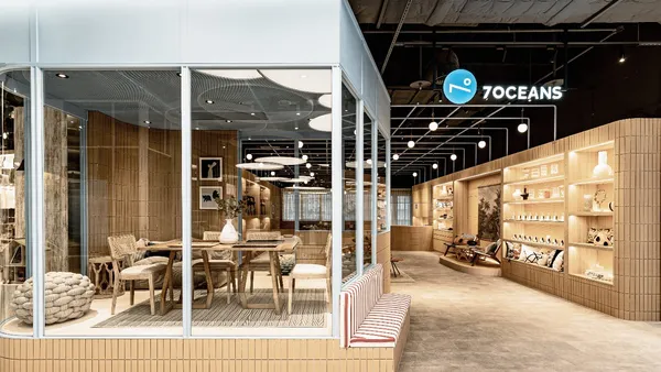 「7OCEANS」進駐 NOKE 忠泰！以沙黃暖色融入陶土磚空間設計，打造質感家具的美好生活提案