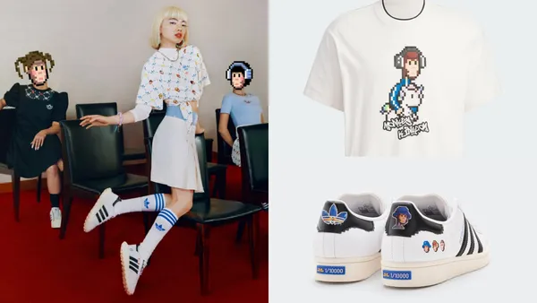 《First Love初戀》舞蹈家Aoi山田葵演繹adidas Originals、藝術機構Monkey Kingdom的三葉草像素世界