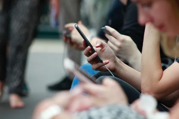 watching phone