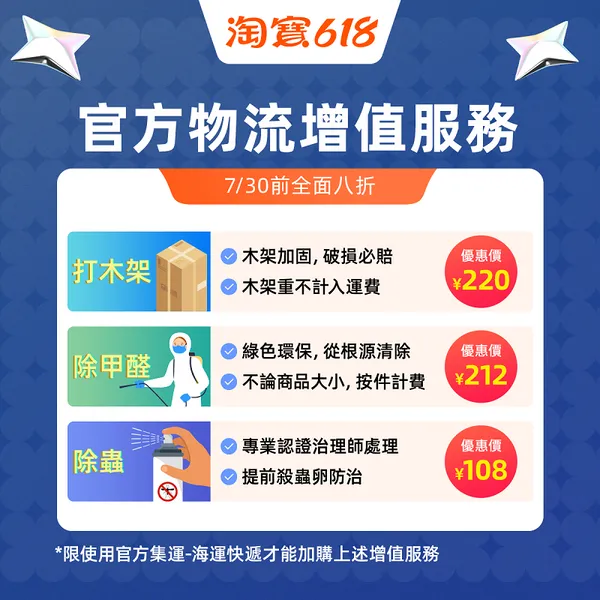 【新聞照片2】淘寶官方物流增值服務。