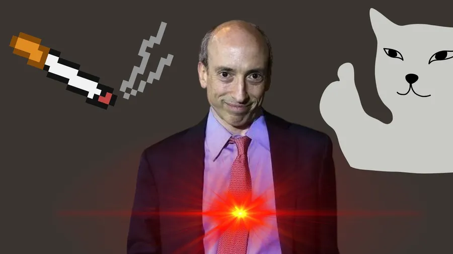 SEC主席被製成「迷因幣」！瘋狂起訴幣安、Coinbase被罵慘，幣價還暴漲6倍