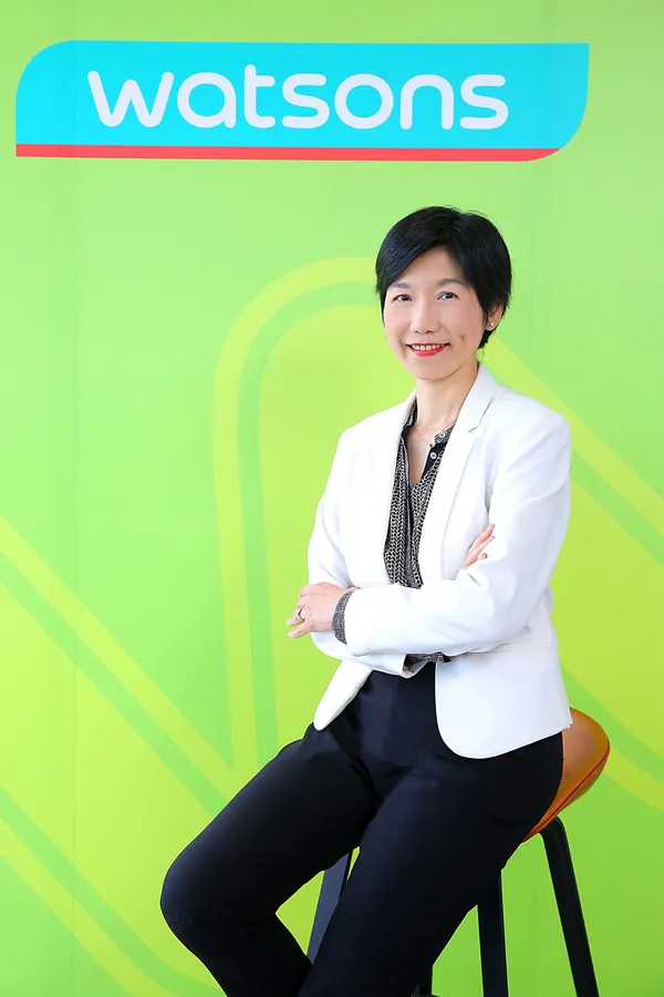 【圖1】屈臣氏總經理黃艾知分享透過洞察顧客需求及市場趨勢，屈臣氏以「全齡化」、「多元商品」、「線下線